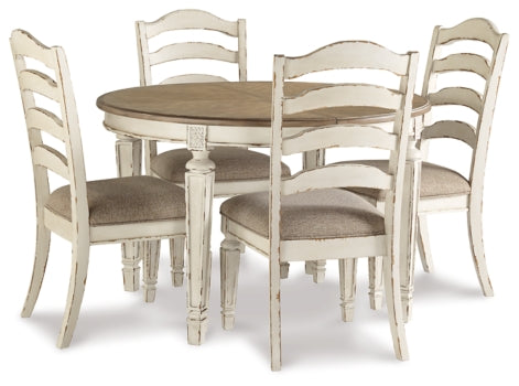 Realyn Dining Table and 4 Chairs - PKG002221 - furniture place usa