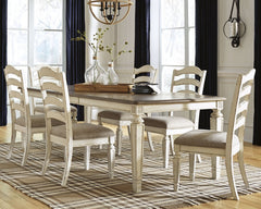 Realyn Dining Table and 6 Chairs - PKG002226 - furniture place usa