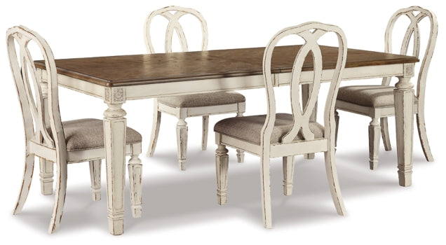 Realyn Dining Table and 4 Chairs - PKG002228 - furniture place usa