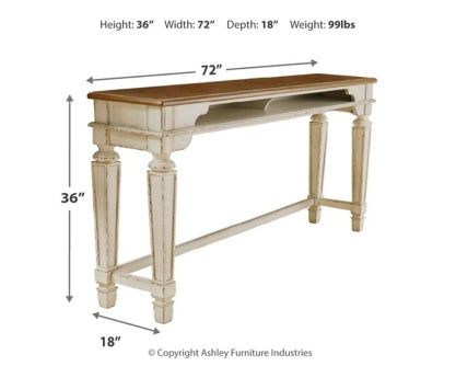 Realyn Counter Height Dining Table and 4 Barstools - PKG014030 - furniture place usa