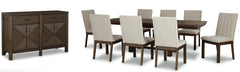 Dellbeck Dining Table and 8 Chairs with Storage - furniture place usa
