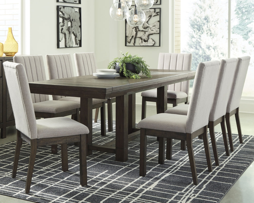 Dellbeck Dining Table and 8 Chairs - furniture place usa