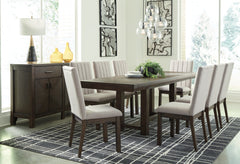 Dellbeck Dining Table and 8 Chairs with Storage - furniture place usa