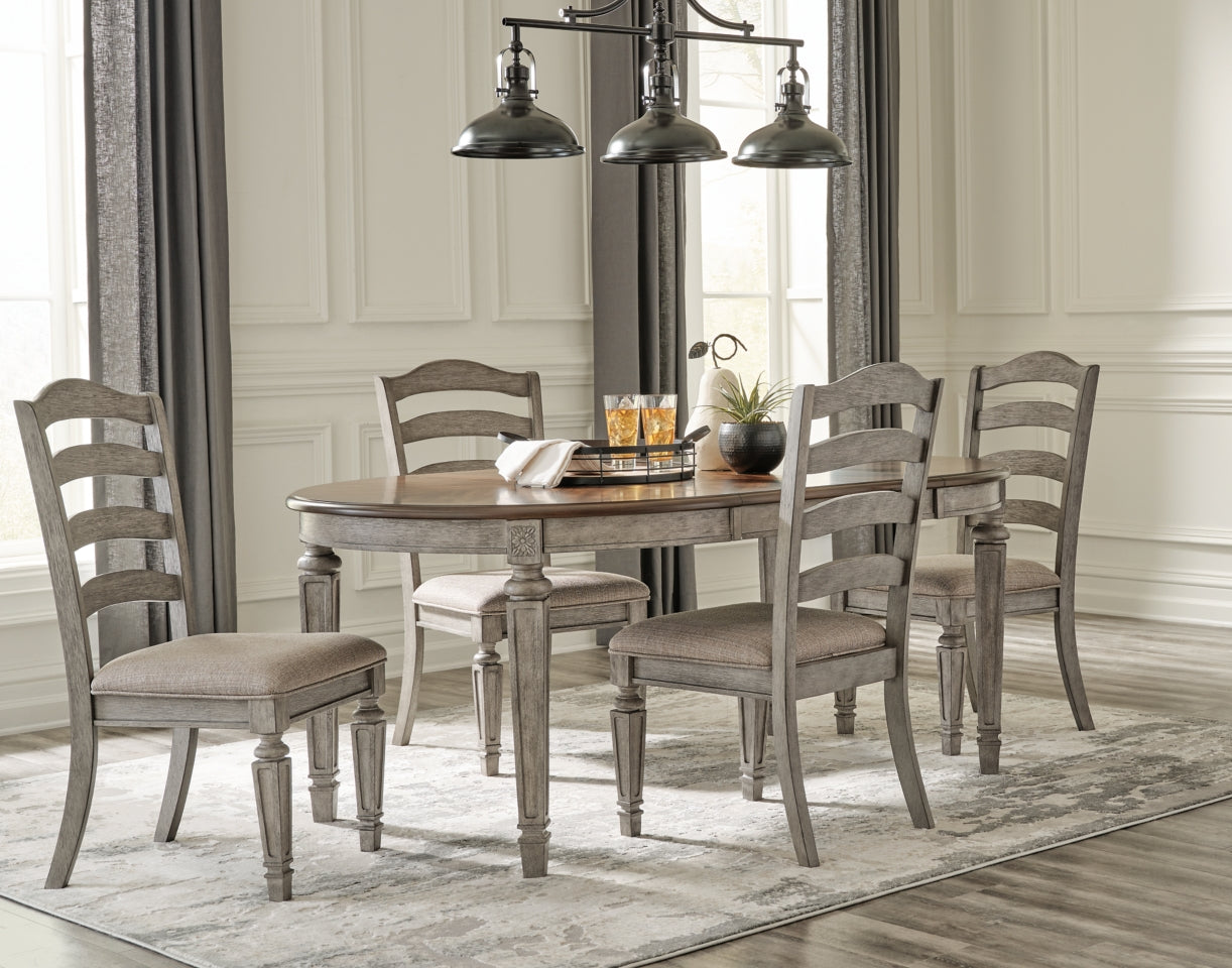 Lodenbay Dining Table and 4 Chairs with Storage - furniture place usa