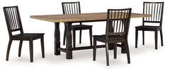 Charterton Dining Table and 4 Chairs - furniture place usa