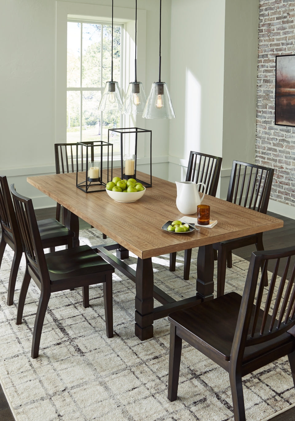 Charterton Dining Table and 6 Chairs - furniture place usa