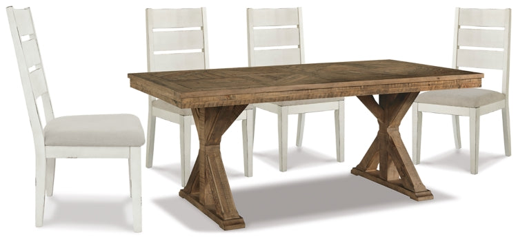 Grindleburg Dining Table and 4 Chairs - PKG013997 - furniture place usa