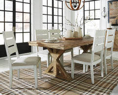 Grindleburg Dining Table and 6 Chairs - PKG000625 - furniture place usa