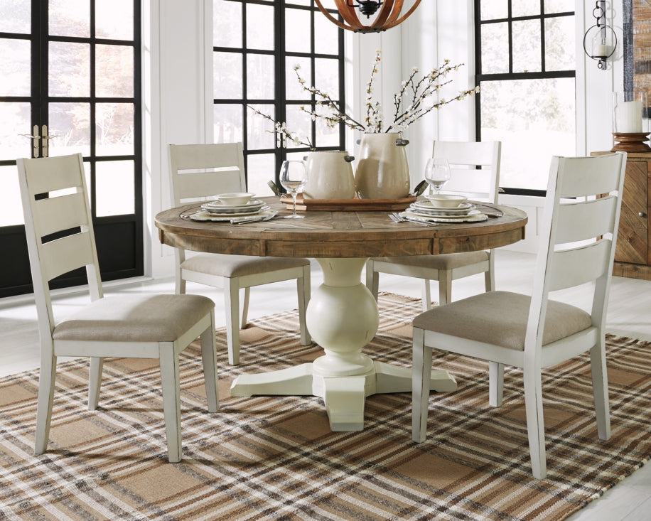 Grindleburg Dining Table and 4 Chairs - PKG000624 - furniture place usa