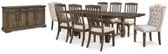 Markenburg Dining Table and 8 Chairs with Storage - PKG014204 - furniture place usa