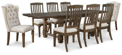 Markenburg Dining Table and 8 Chairs - PKG014200 - furniture place usa