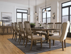 Markenburg Dining Table and 10 Chairs with Storage - PKG014205 - furniture place usa