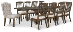 Markenburg Dining Table and 10 Chairs - PKG014201 - furniture place usa