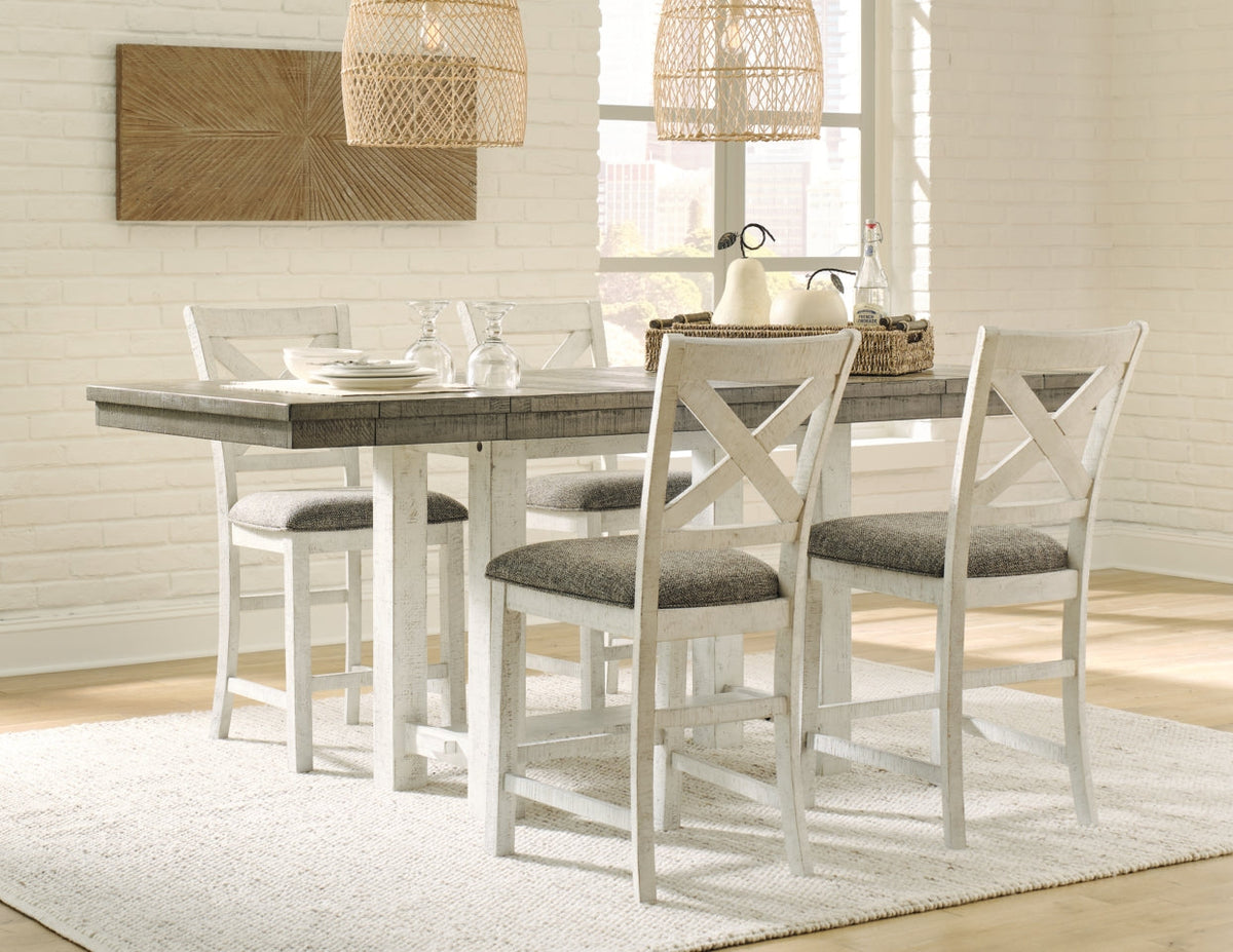 Brewgan Counter Height Dining Table and 4 Barstools - furniture place usa