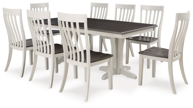 Darborn Dining Table and 8 Chairs - furniture place usa