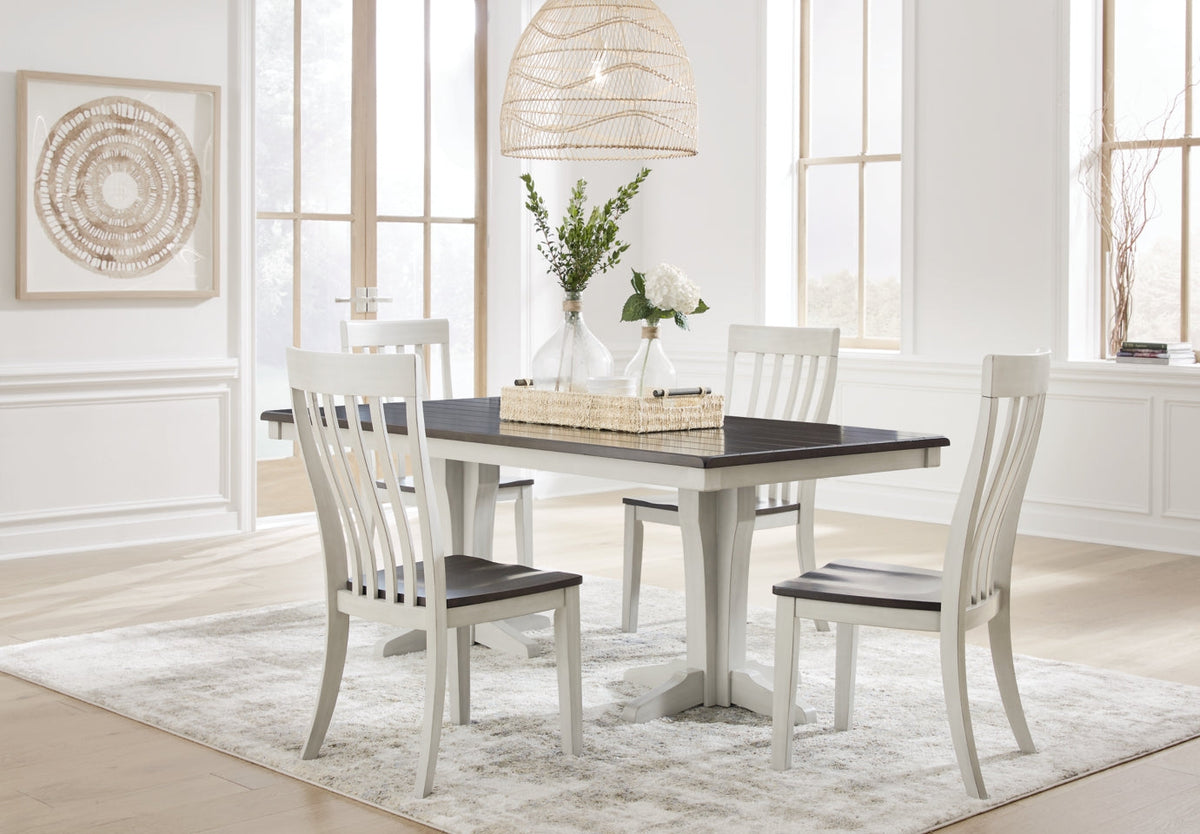 Darborn Dining Table and 4 Chairs - furniture place usa