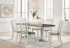 Darborn Dining Table and 6 Chairs - furniture place usa