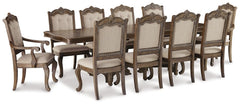 Charmond Dining Table and 10 Chairs - furniture place usa