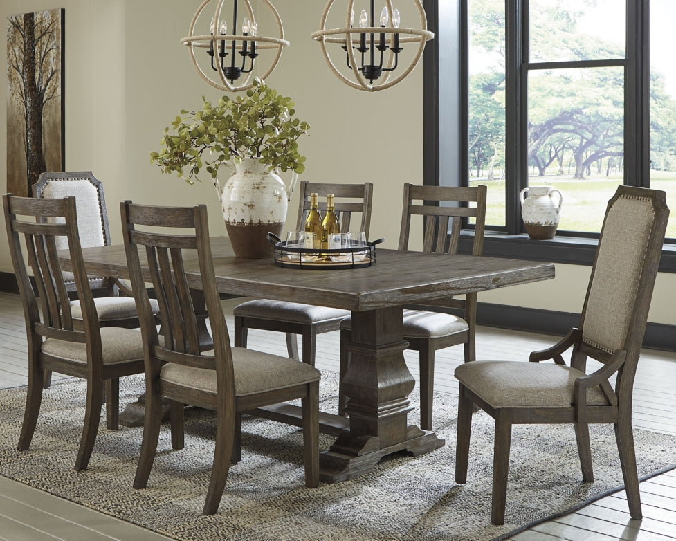 Wyndahl Dining Table and 6 Chairs - PKG002293 - furniture place usa