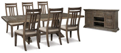 Wyndahl Dining Table and 6 Chairs with Storage - furniture place usa