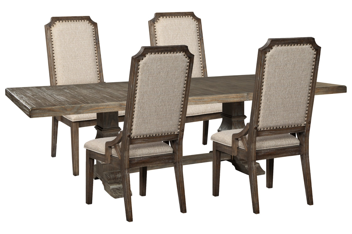 Wyndahl Dining Table and 4 Chairs - PKG011227 - furniture place usa