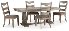 Lexorne Dining Table and 4 Chairs - furniture place usa