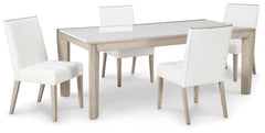 Wendora Dining Table and 4 Chairs - furniture place usa