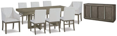 Anibecca Dining Table and 8 Chairs with Storage - PKG013361 - furniture place usa