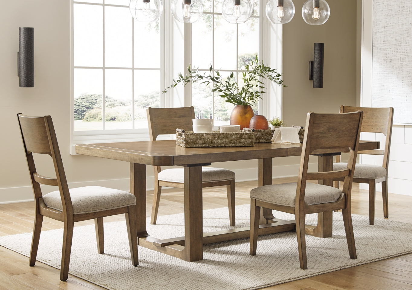 Cabalynn Dining Table and 4 Chairs - furniture place usa