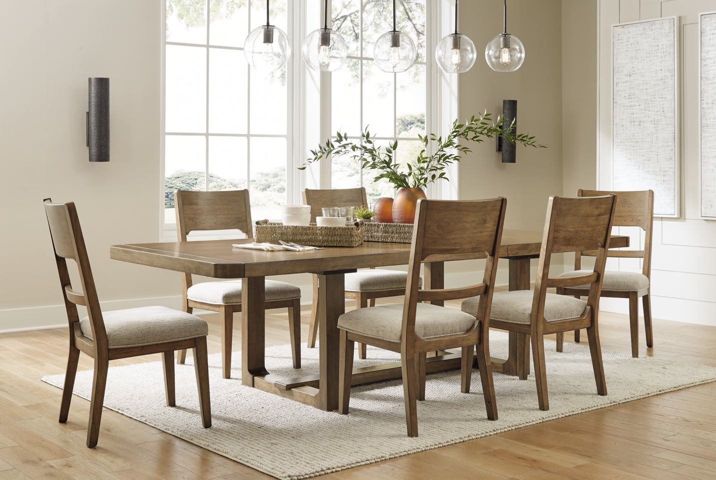 Cabalynn Dining Table and 6 Chairs - furniture place usa