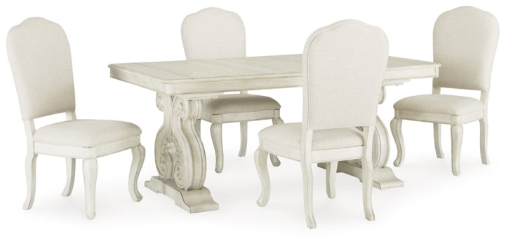 Arlendyne Dining Table and 4 Chairs - furniture place usa