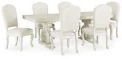 Arlendyne Dining Table and 6 Chairs - furniture place usa