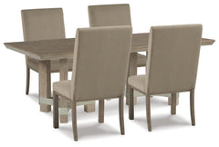 Chrestner Dining Table and 4 Chairs - PKG014002 - furniture place usa