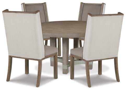 Chrestner Dining Table and 4 Chairs - PKG014004 - furniture place usa
