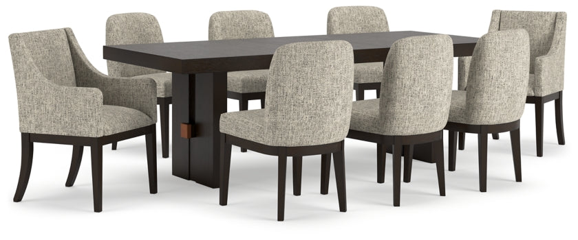 Burkhaus Dining Table and 8 Chairs - PKG013372 - furniture place usa