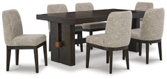 Burkhaus Dining Table and 6 Chairs - furniture place usa