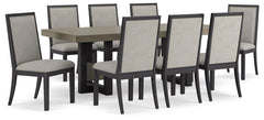 Foyland Dining Table and 8 Chairs - furniture place usa
