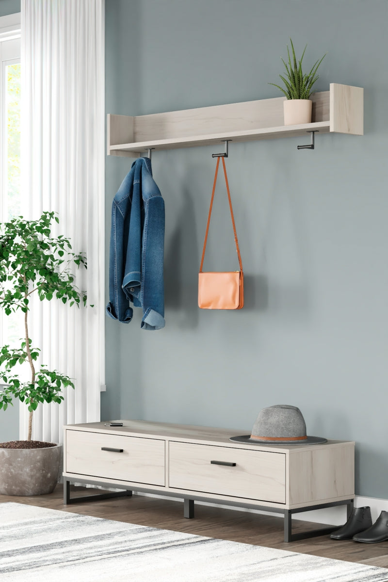Socalle Bench with Coat Rack - furniture place usa