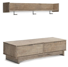Oliah Bench with Coat Rack - furniture place usa