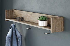 Oliah Wall Mounted Coat Rack with Shelf - furniture place usa