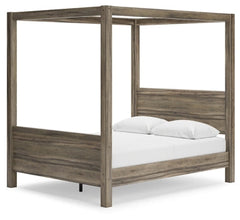 Shallifer Queen Canopy Bed - furniture place usa