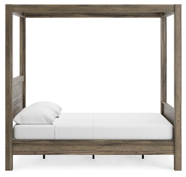 Shallifer Queen Canopy Bed - furniture place usa