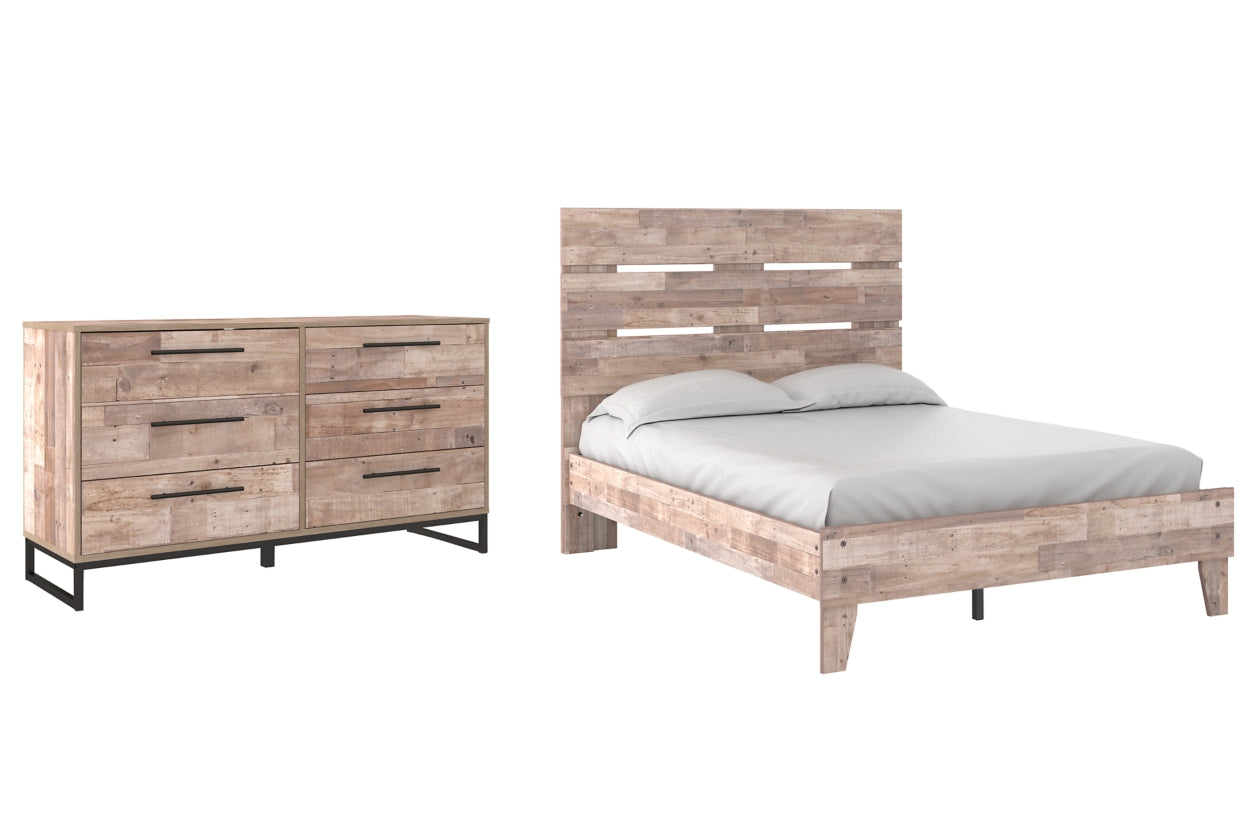 Neilsville Full Platform Bed with Dresser - PKG009212 - furniture place usa
