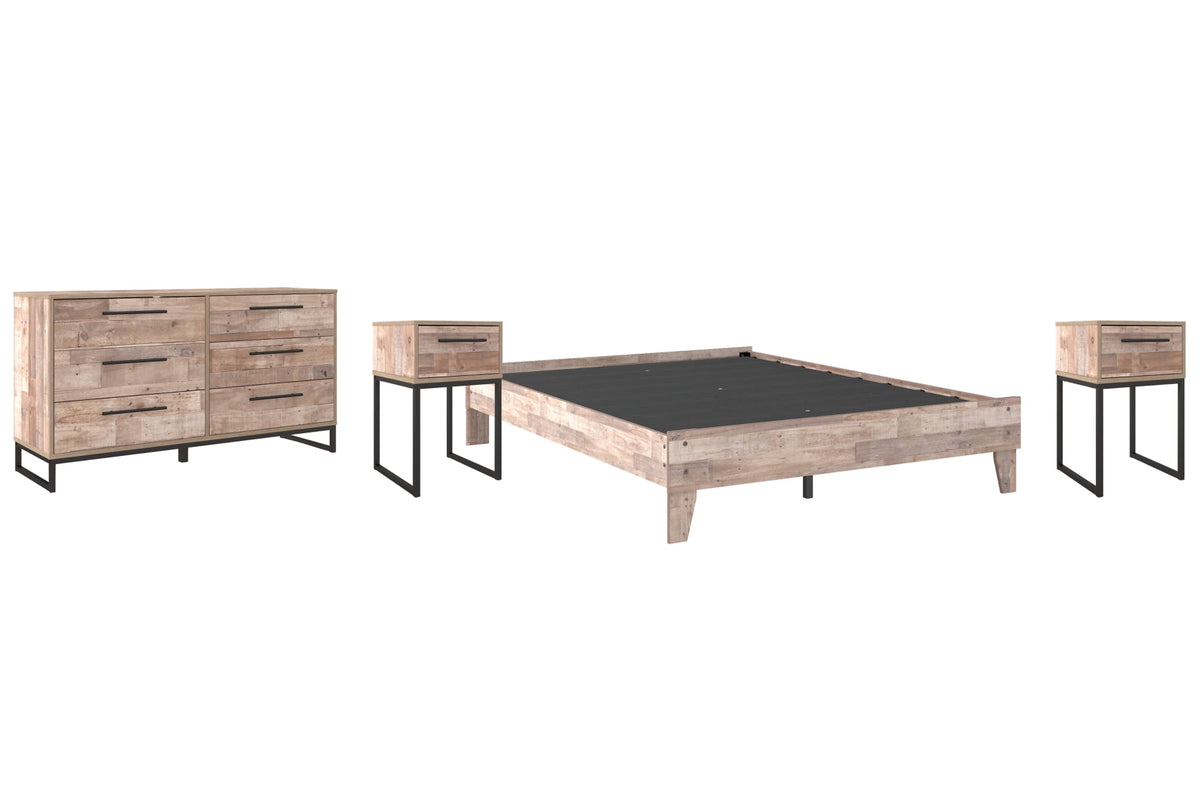 Neilsville Queen Platform Bed with Dresser and 2 Nightstands - PKG009181 - furniture place usa