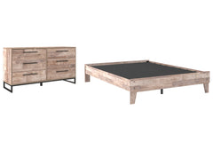 Neilsville Queen Platform Bed with Dresser - PKG009180 - furniture place usa