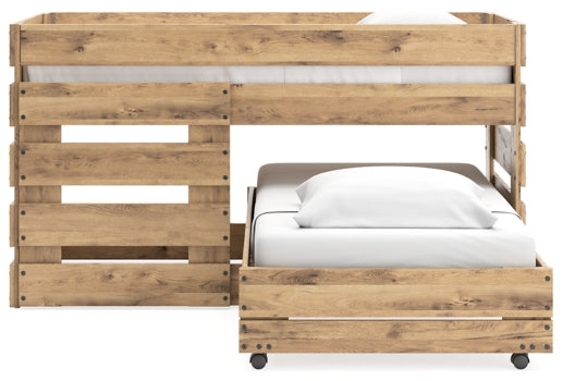 Larstin Twin Over Twin Loft Bed - furniture place usa