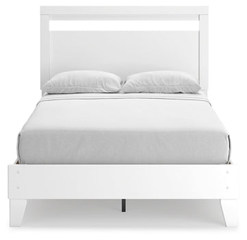 Flannia Full Panel Platform Bed - furniture place usa
