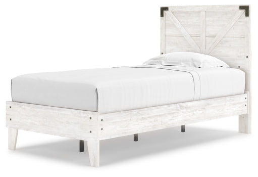 Shawburn Twin Crossbuck Panel Platform Bed - furniture place usa