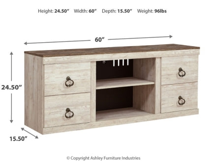 Willowton 60" TV Stand - furniture place usa