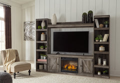 Wynnlow 4-Piece Entertainment Center with Electric Fireplace - furniture place usa